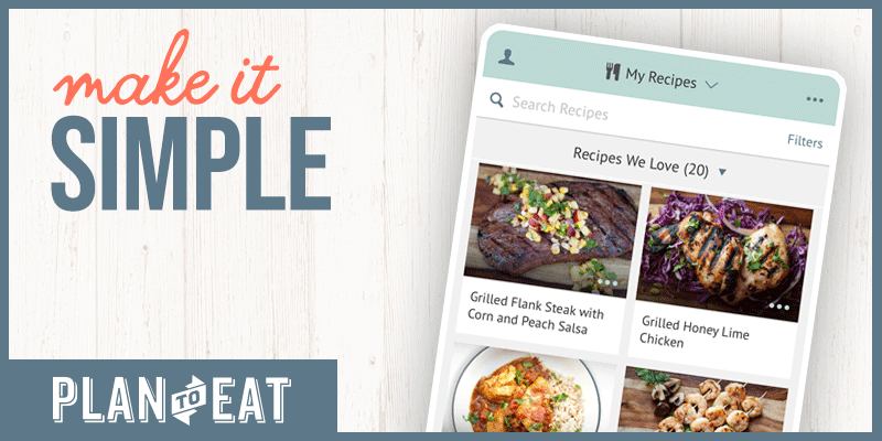 Simple Meal Planning - Plan to Eat