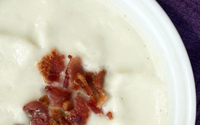 Cauliflower & Goat Cheese Soup