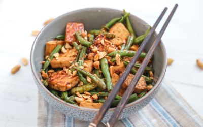Green Beans with Tofu & Roasted Peanuts